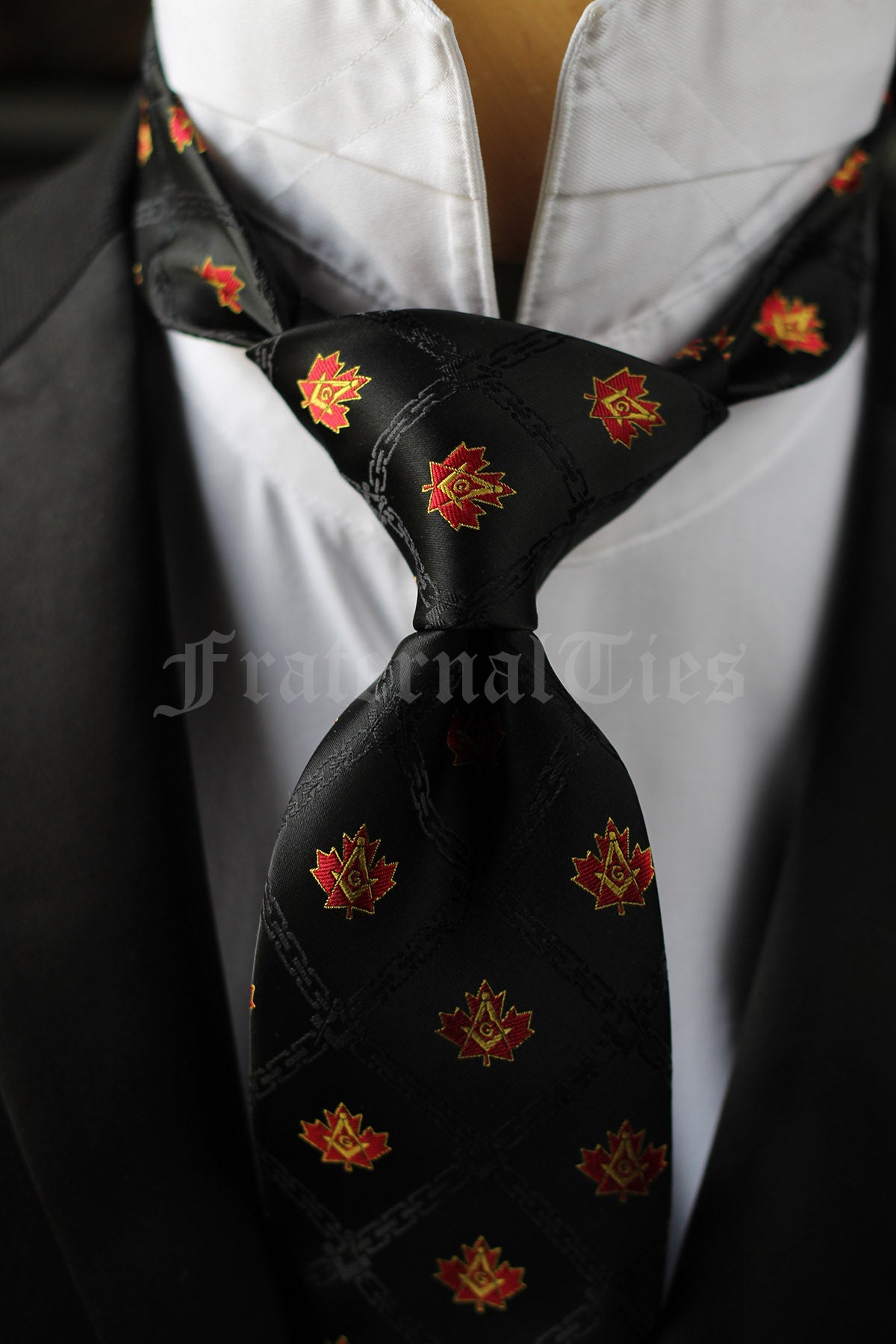 Canadian Freemason Chain of Brotherhood Necktie