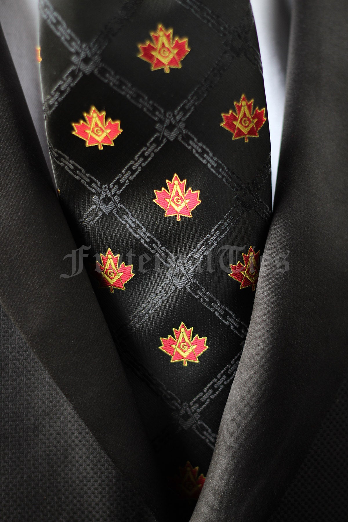 Canadian Freemason Chain of Brotherhood Necktie