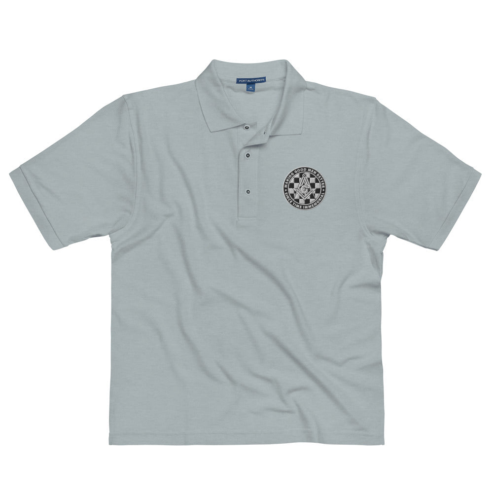 Making Good Men Better Premium Polo (white embroidery)