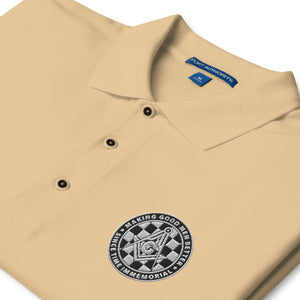 Making Good Men Better Premium Polo (white embroidery)