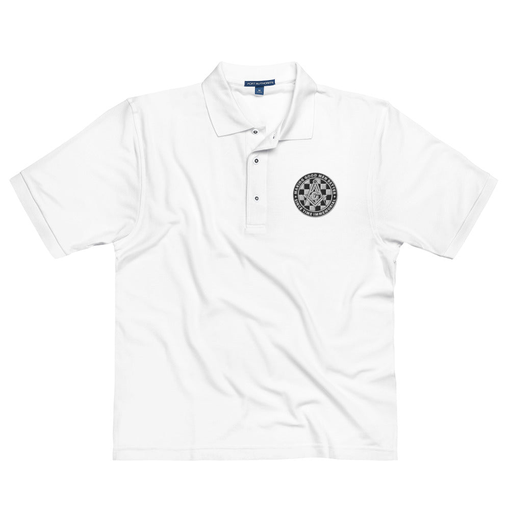 Making Good Men Better Premium Polo (white embroidery)